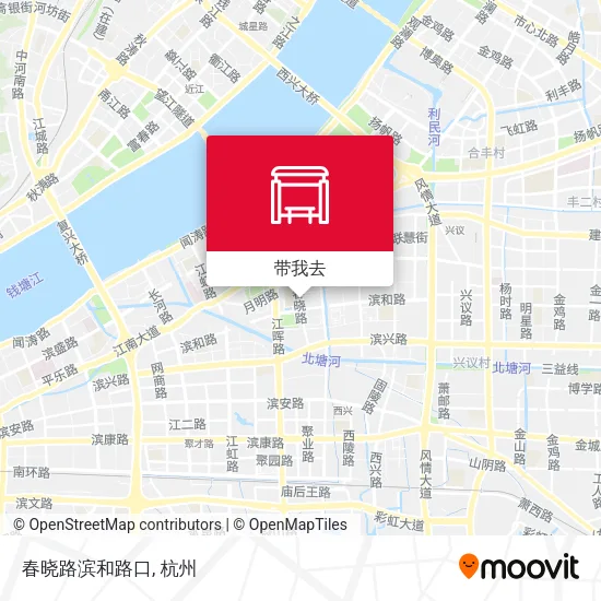 春晓路滨和路口地图