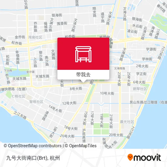 九号大街南口(Brt)地图