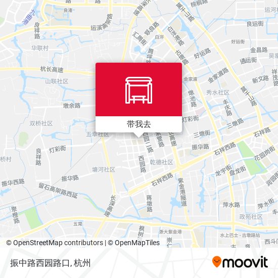 振中路西园路口地图