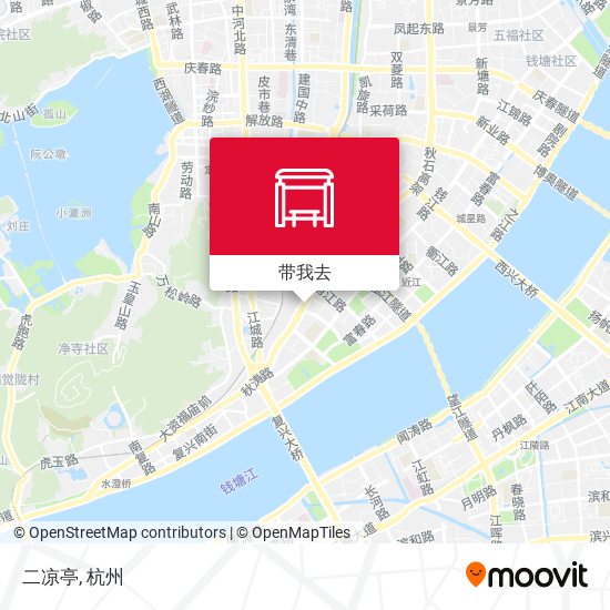 二凉亭地图