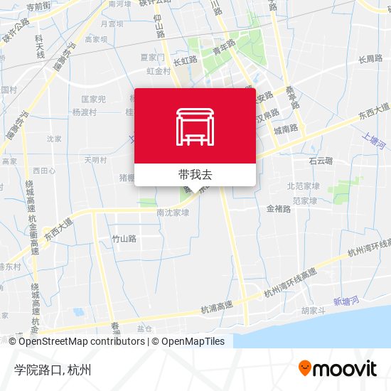 学院路口地图