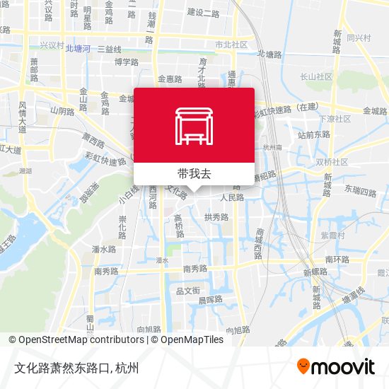 文化路萧然东路口地图