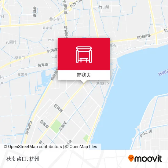 秋潮路口地图