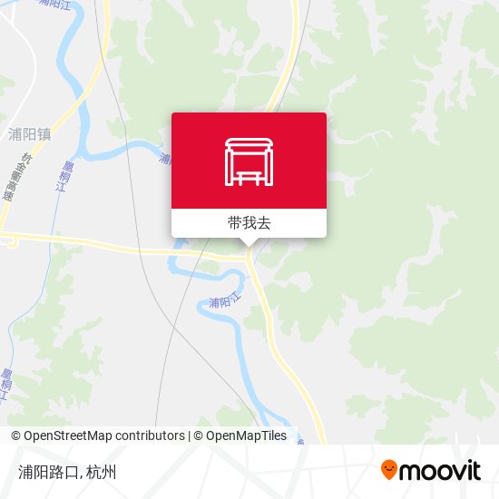 浦阳路口地图