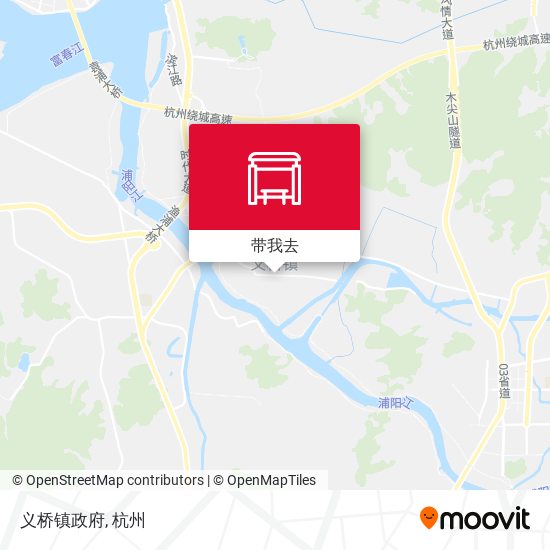 义桥镇政府地图