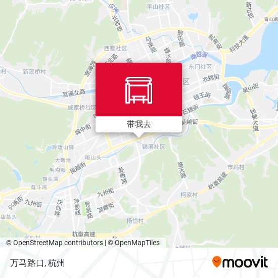 万马路口地图