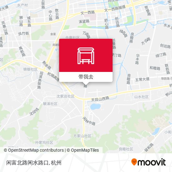 闲富北路闲水路口地图