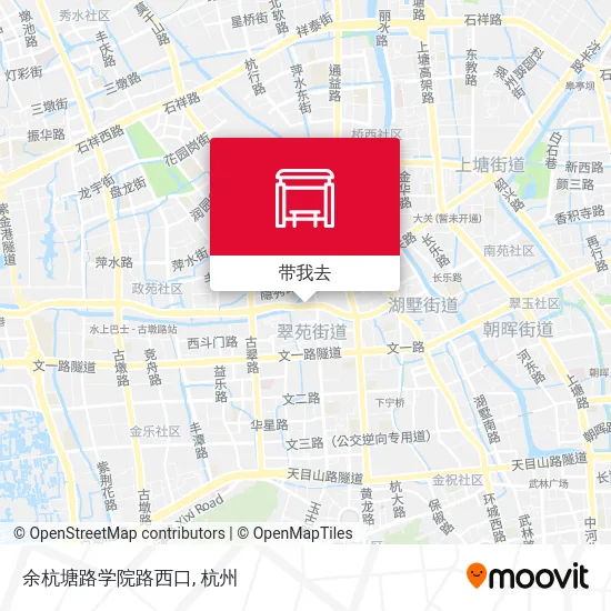 余杭塘路学院路西口地图