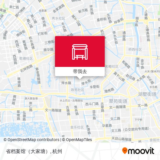 省档案馆（大家塘）地图