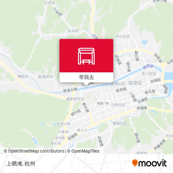 上晒滩地图