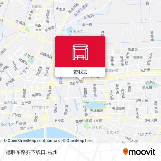 德胜东路乔下线口地图