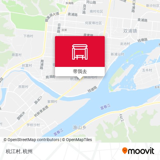 杭江村地图