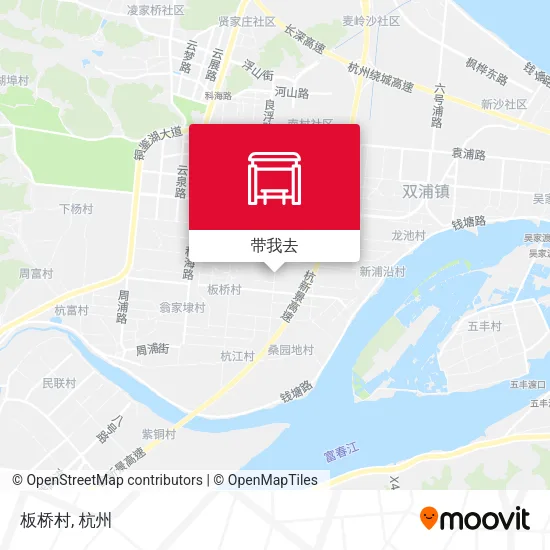 板桥村地图