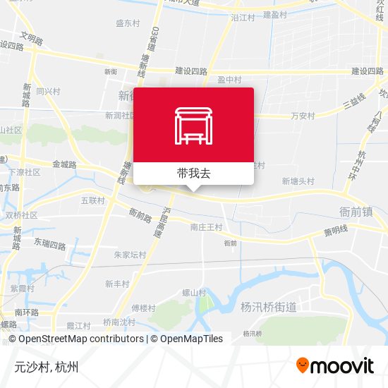 元沙村地图