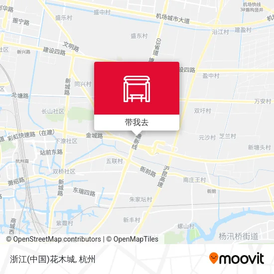 浙江(中国)花木城地图