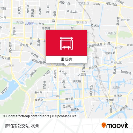 萧绍路公交站地图