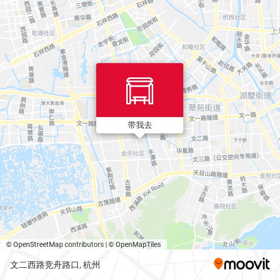 文二西路竞舟路口地图