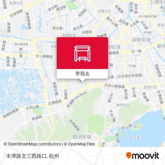 丰潭路文三西路口地图
