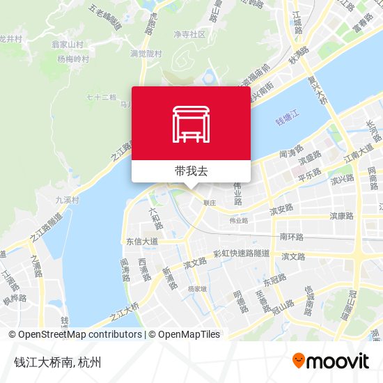 钱江大桥南地图
