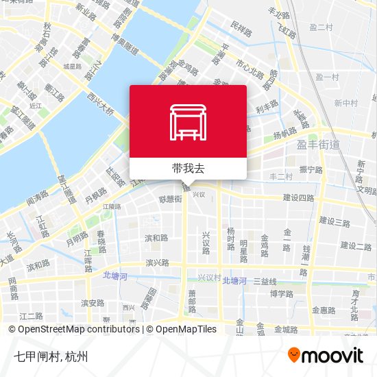 七甲闸村地图