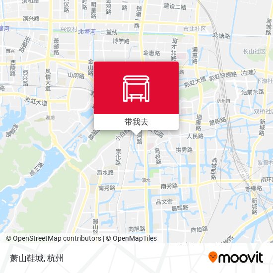 萧山鞋城地图