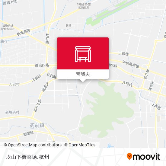 坎山下街菜场地图