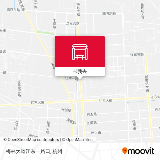梅林大道江东一路口地图