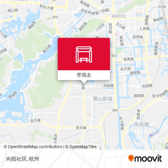 向阳社区地图