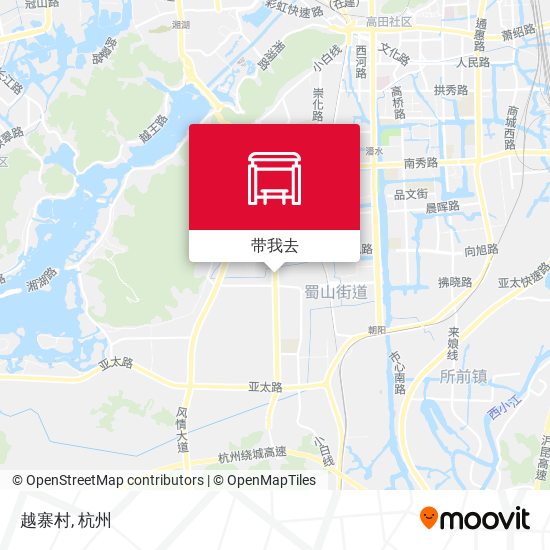 越寨村地图