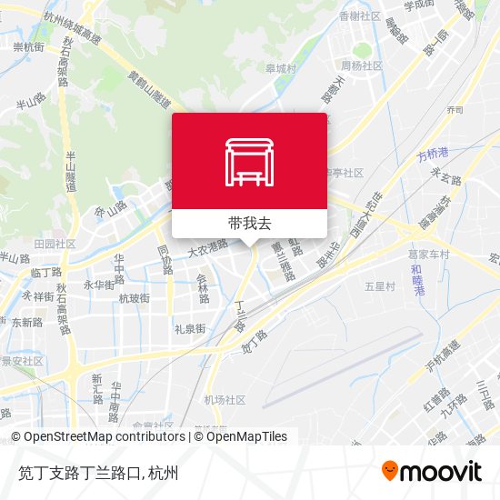 笕丁支路丁兰路口地图