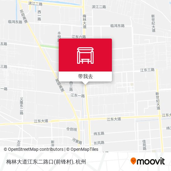 梅林大道江东二路口(前锋村)地图