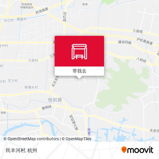 民丰河村地图