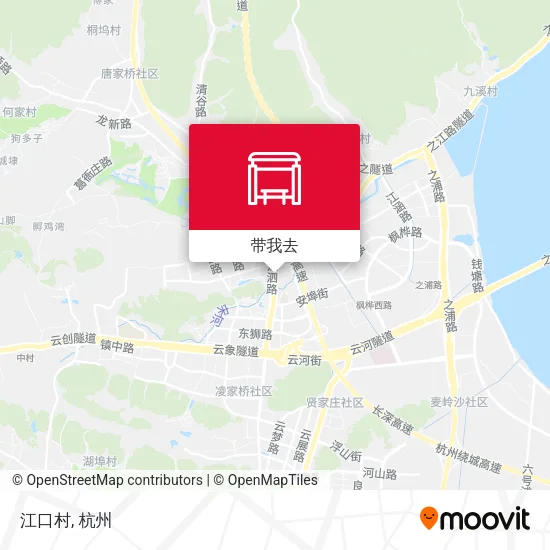 江口村地图