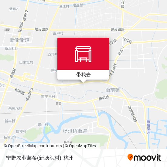 宁野农业装备(新塘头村)地图