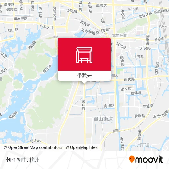 朝晖初中地图