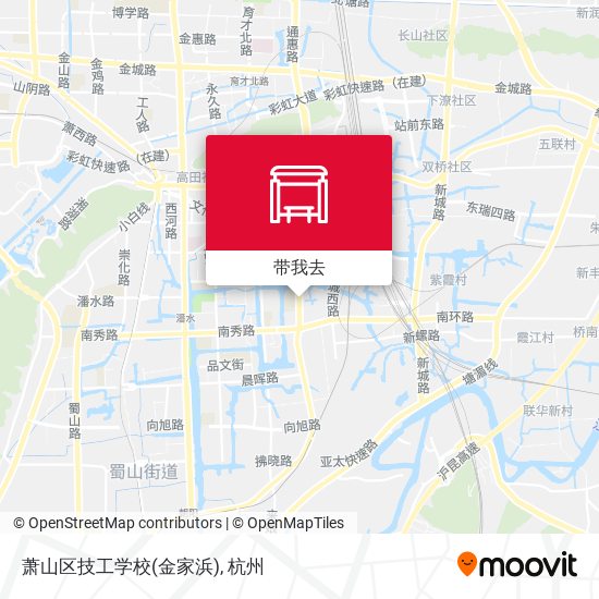 萧山区技工学校(金家浜)地图