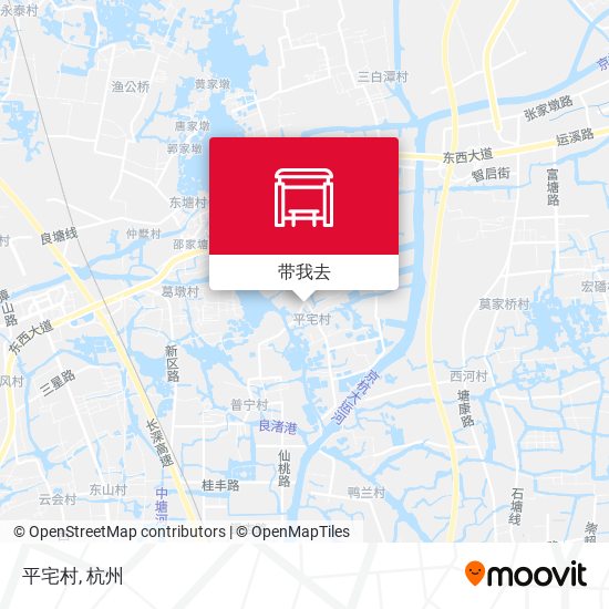 平宅村地图