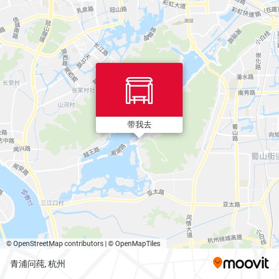 青浦问莼地图
