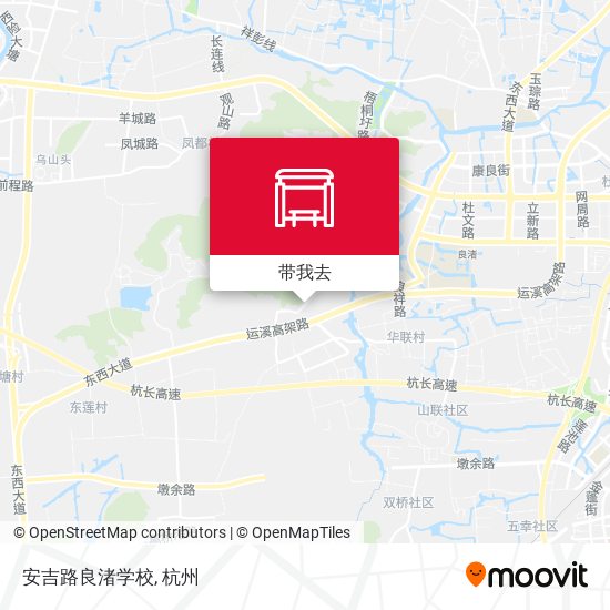 安吉路良渚学校地图