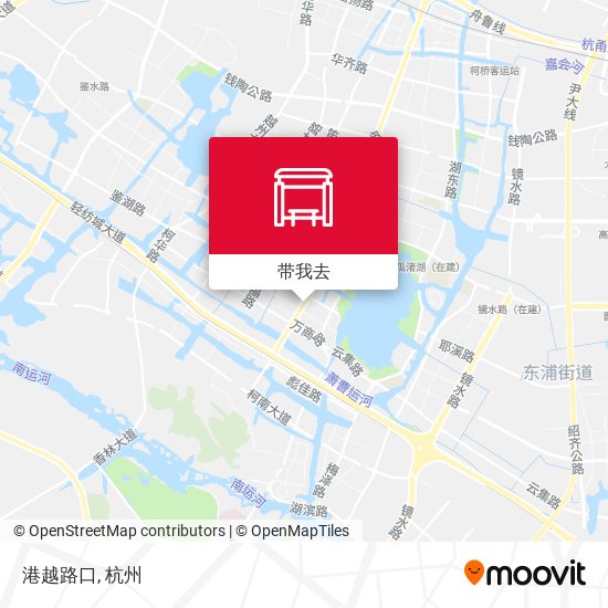 港越路口地图