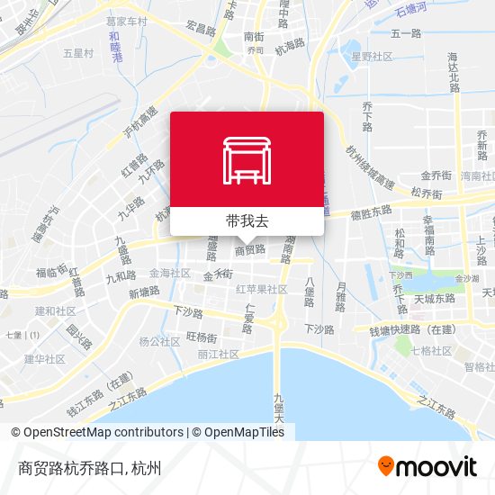 商贸路杭乔路口地图