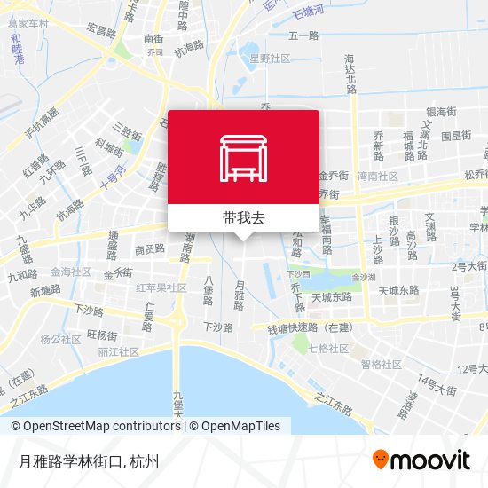 月雅路学林街口地图