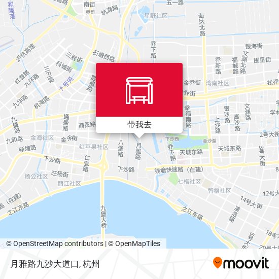 月雅路九沙大道口地图