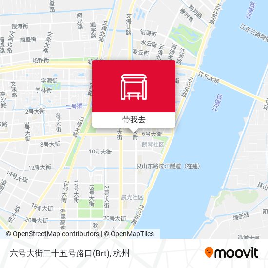 六号大街二十五号路口(Brt)地图