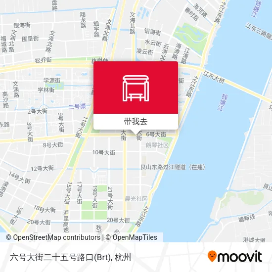 六号大街二十五号路口(Brt)地图