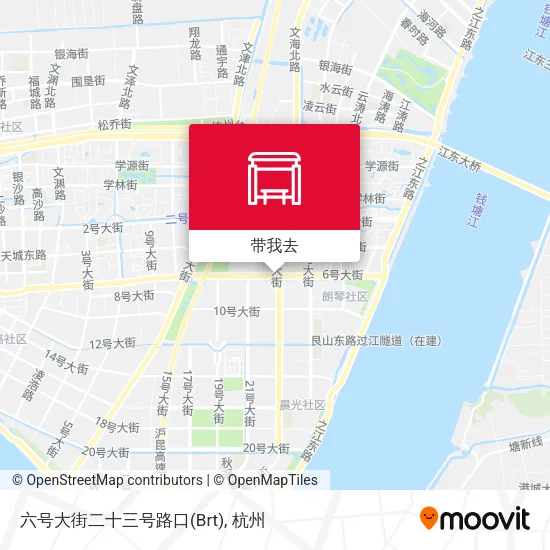 六号大街二十三号路口(Brt)地图