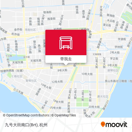 九号大街南口(Brt)地图