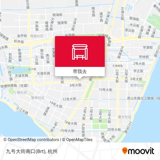 九号大街南口(Brt)地图