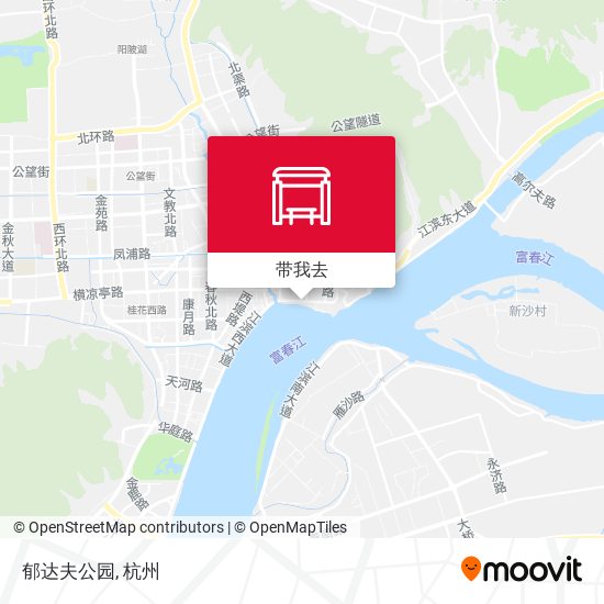 郁达夫公园地图