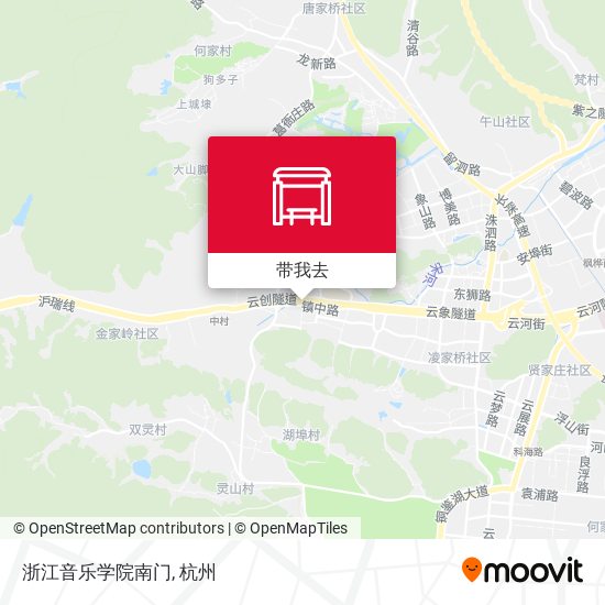 浙江音乐学院南门地图